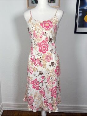 Y2k vintage floral midi dress